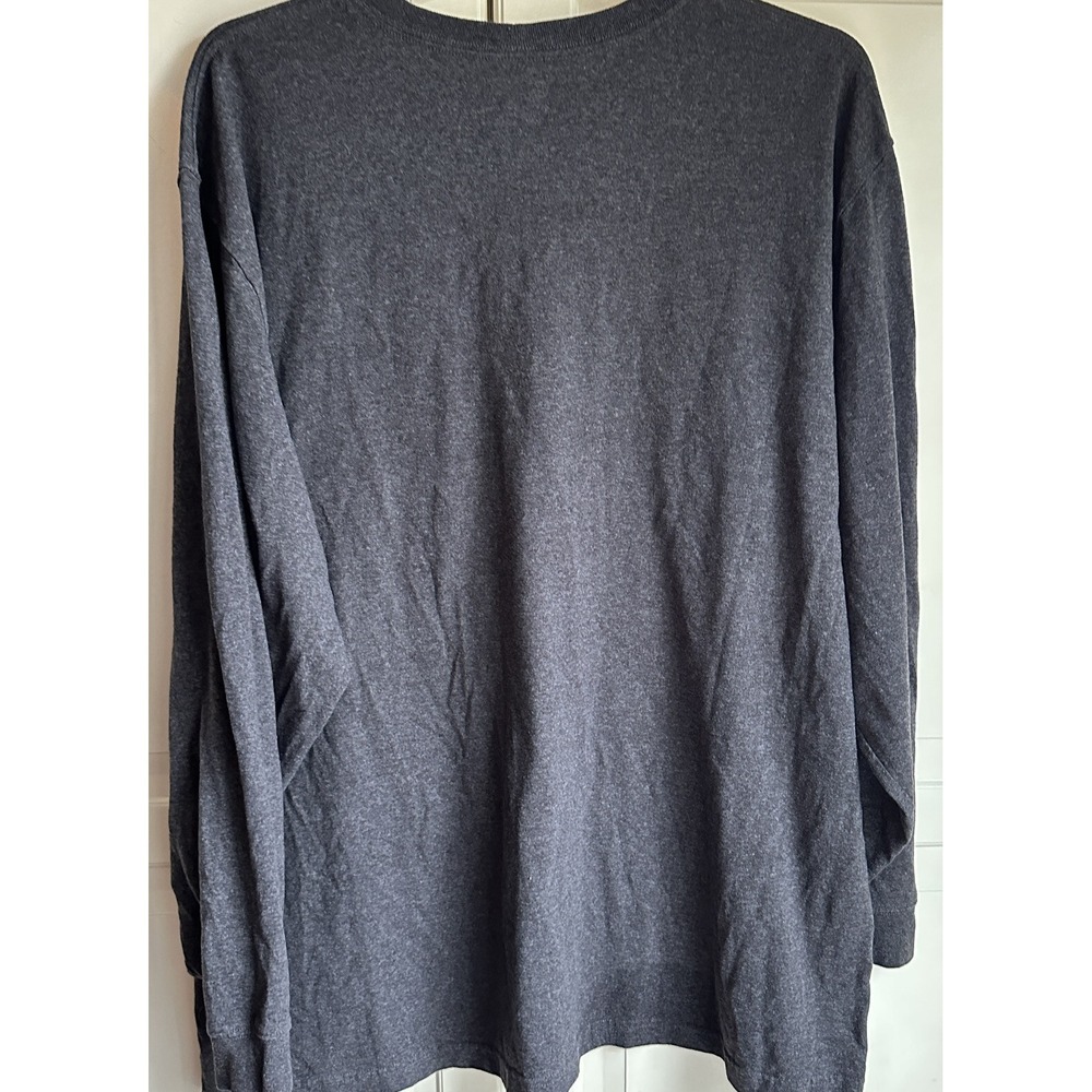 Carhartt‎ T-Shirt Men's 2XL Long Sleeve Original Fit Crew Neck Graphic Logo Gray - Picture 2 of 5